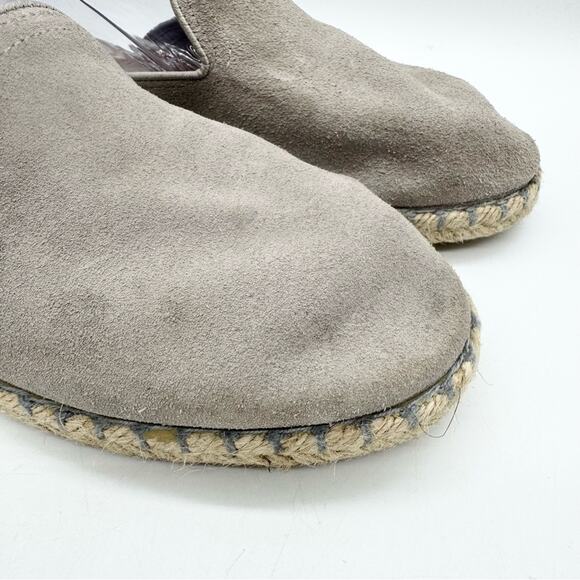 Verbenas Celia Suede Slip On Mule Espadrille Slide Sandal Boho Hippie Taupe 38 - Picture 3 of 12